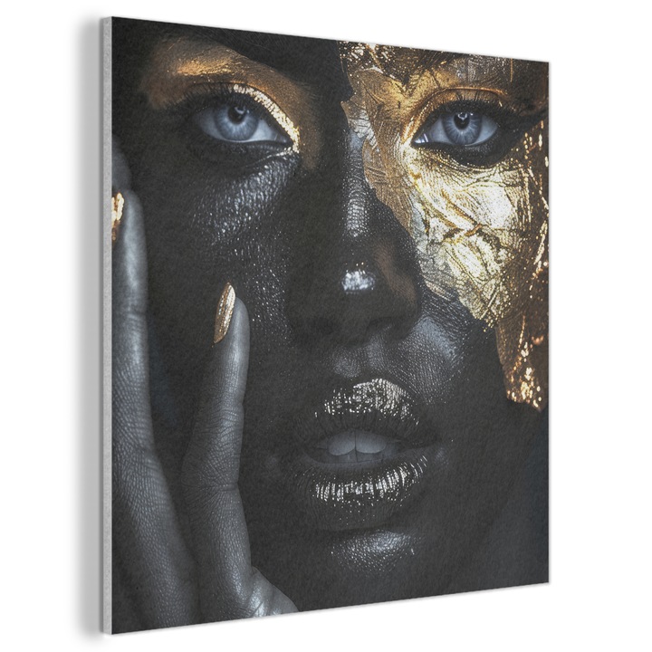 Акустична картина, Абстрактна, Декоративна, Всекидневна, Кухня, Модерно изкуство, Декорация на стени, Звукопоглъщащ панел Светлосин 90x90