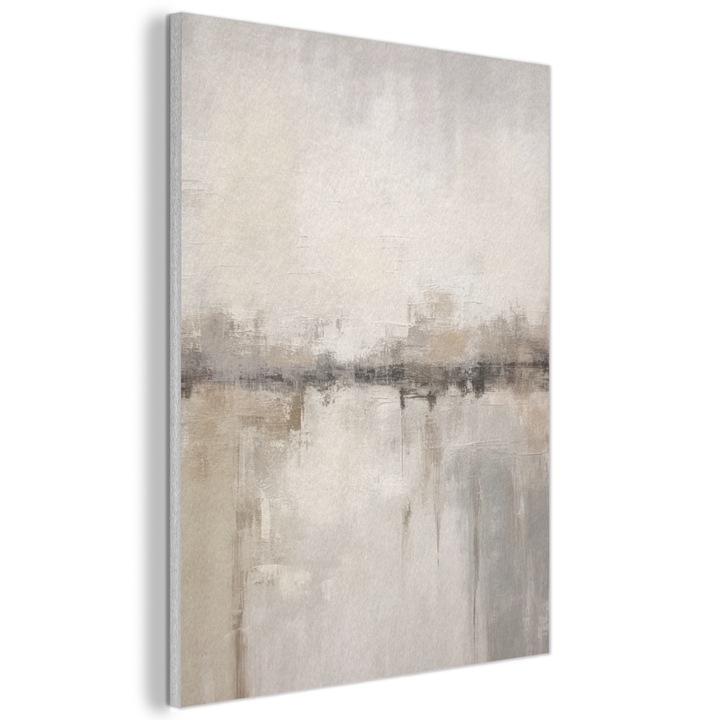 Tablou Acustic, Abstract, Decorative, Living, Bucatarie, Modern Art, Decorarea peretilor, Panou fonoabsorbant Bej 60x80 cm