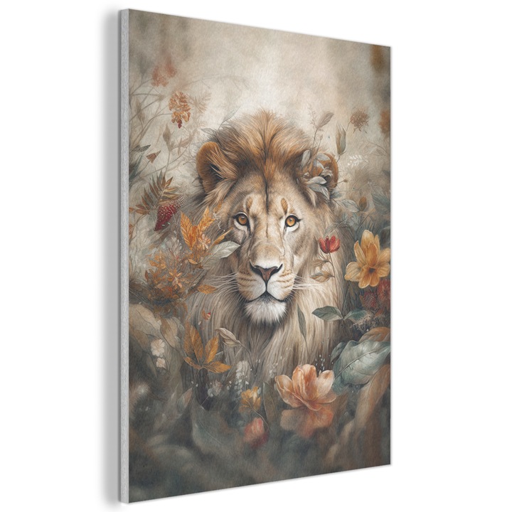 Акустична картина, Абстрактна, Декоративна, Всекидневна, Кухня, Модерно изкуство, Декорация на стени, Звукопоглъщащ панел Бежов 60x80