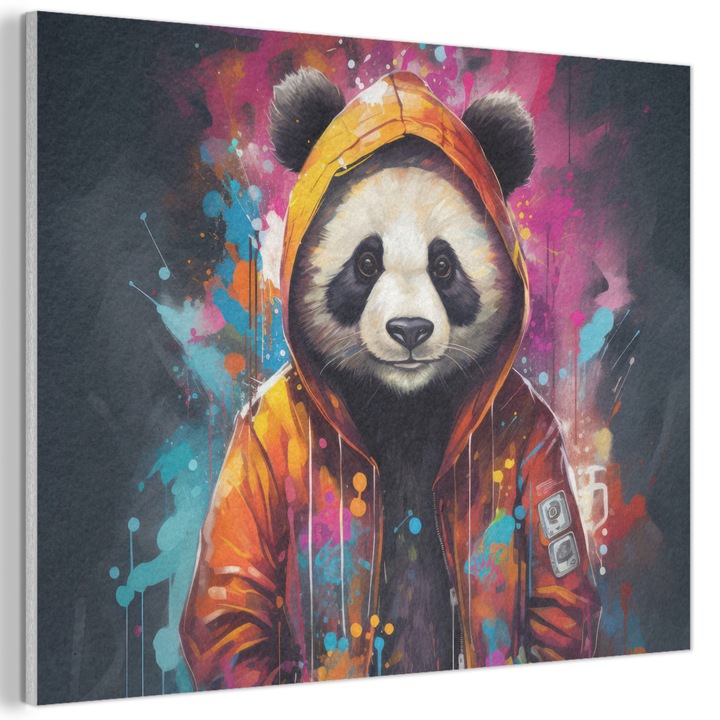 Tablou Acustic, Abstract, Decorative, Living, Bucatarie, Modern Art, Decorarea peretilor, Panou fonoabsorbant Portocaliu 80x60 cm