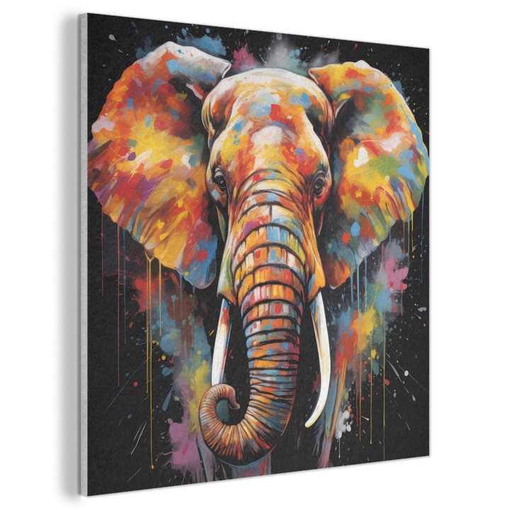 Акустична картина, Абстрактна, Декоративна, Всекидневна, Кухня, Модерно изкуство, Декорация на стени, Звукопоглъщащ панел Черен 90x90