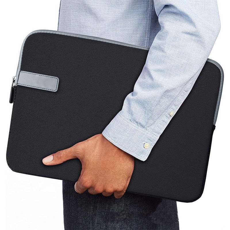 Geanta laptop portabila, NAXSIR, 15.6 inch, Rezistent la sifonare si impermeabil, Negru