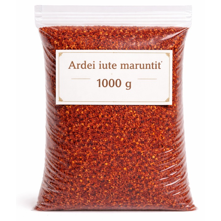 Ardei iute maruntit, Bunatati cu gust, 1000 g, roșu închis
