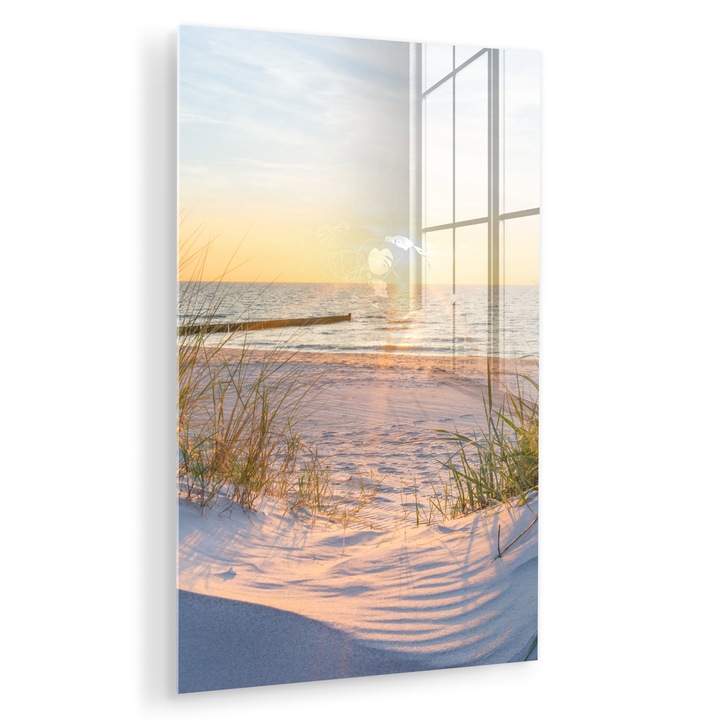 Tablou pe plexiglas, Abstract, Decorative, Living, Modern Art, Decorarea peretilor, Imagine imprimata sticla Albastru deschis 60x90