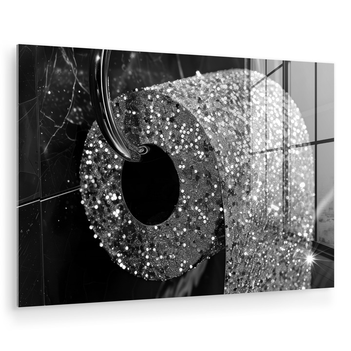 Tablou pe plexiglas, Abstract, Decorative, Living, Modern Art, Decorarea peretilor, Imagine imprimata sticla Argintiu 60x40