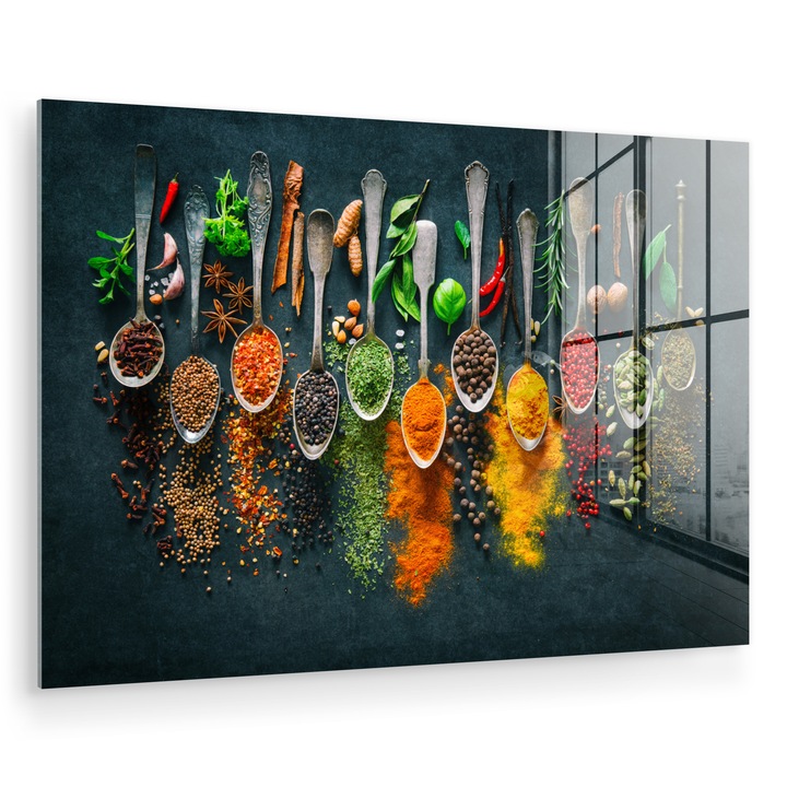 Tablou pe plexiglas, Abstract, Decorative, Living, Modern Art, Decorarea peretilor, Imagine imprimata sticla Galben 60x40