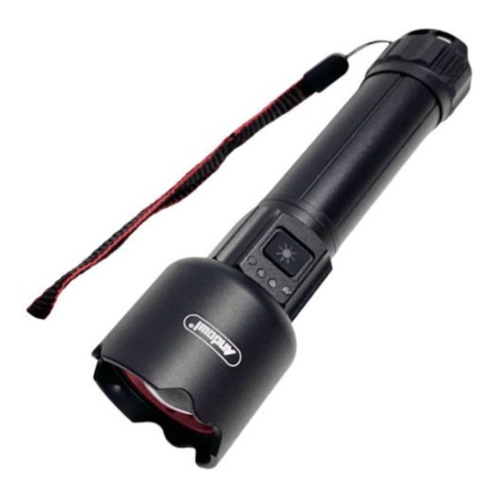 Фенер, Алуминиева сплав, с 3 режима на осветяване QD977, черен