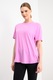 Nike, Tricou relaxed-fit pentru fitness One, Alb/Roz fandango