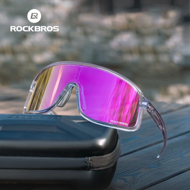 Ochelari de soare ROCKBROS polarizati/ fotocromatici, ochelari de ciclism rezistenti la vant