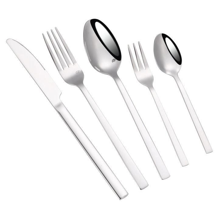 Set tacamuri 30 piese, otel inoxidabil, Premium, ideal 6 persoane, Bohmann