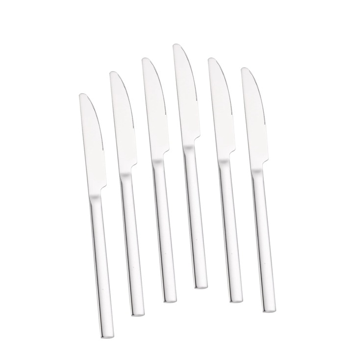 Set cutite 6 piese Bohmann, otel inoxidabil, finisaj lucios, argintiu