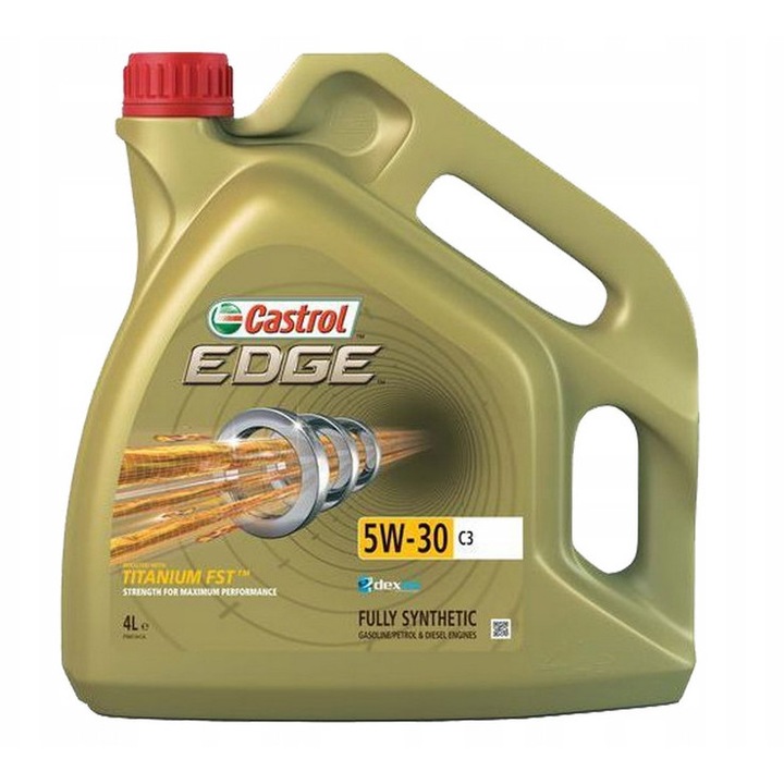 Ulei motor Castrol EDGE 5W-30 C3 Titanium Diesel 4L, multisezon, pentru motoare diesel