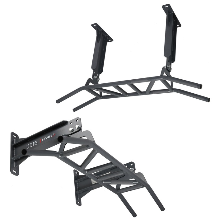 Bara de tractiuni, Hms, montaj pe perete sau tavan, otel, 53, 5x110x28, 5cm, set