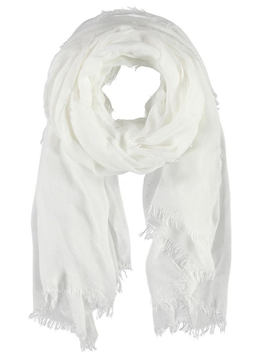 Sal dama Passigatti, crem, 90x200cm, material moale, detalii stralucitoare