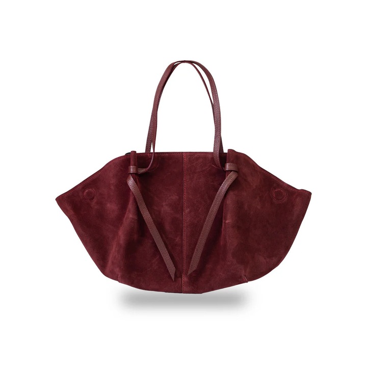 Női bordó bőr táska Alice