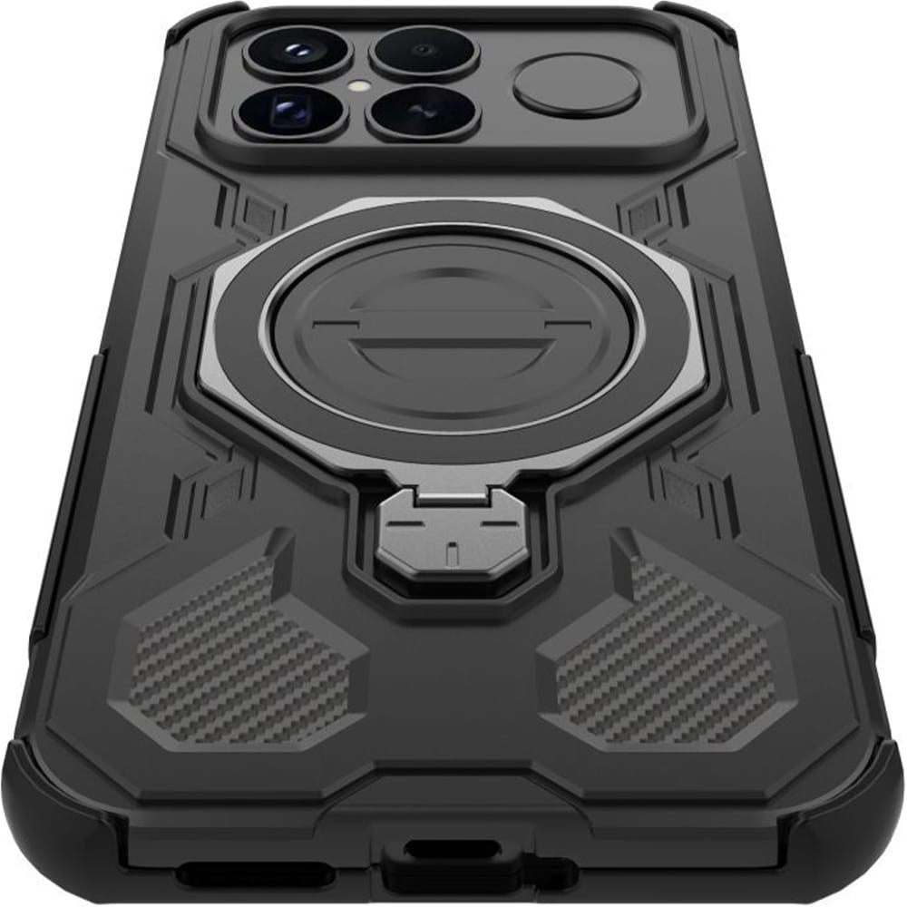 Husă Tech-Protect TacticStand pentru Xiaomi POCO F8 Ultra, Negru Mat, Plastic