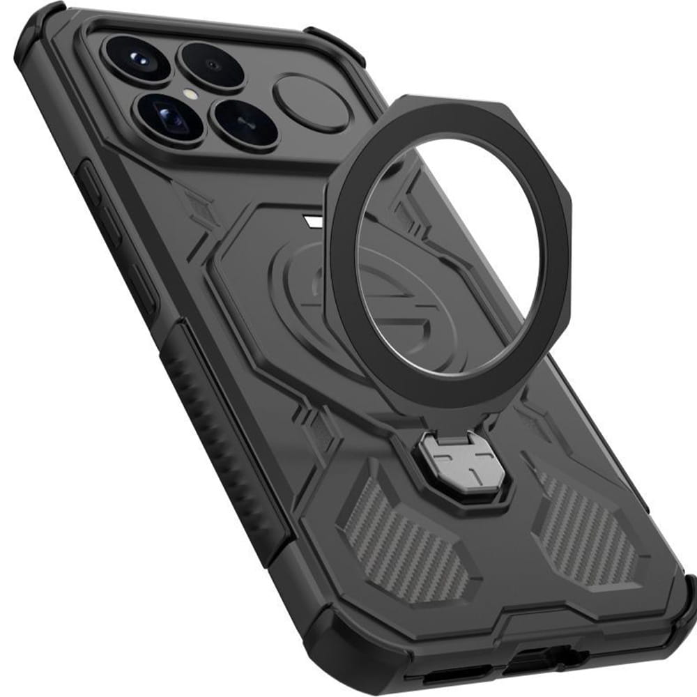 Husă Tech-Protect TacticStand pentru Xiaomi POCO F8 Ultra, Negru Mat, Plastic