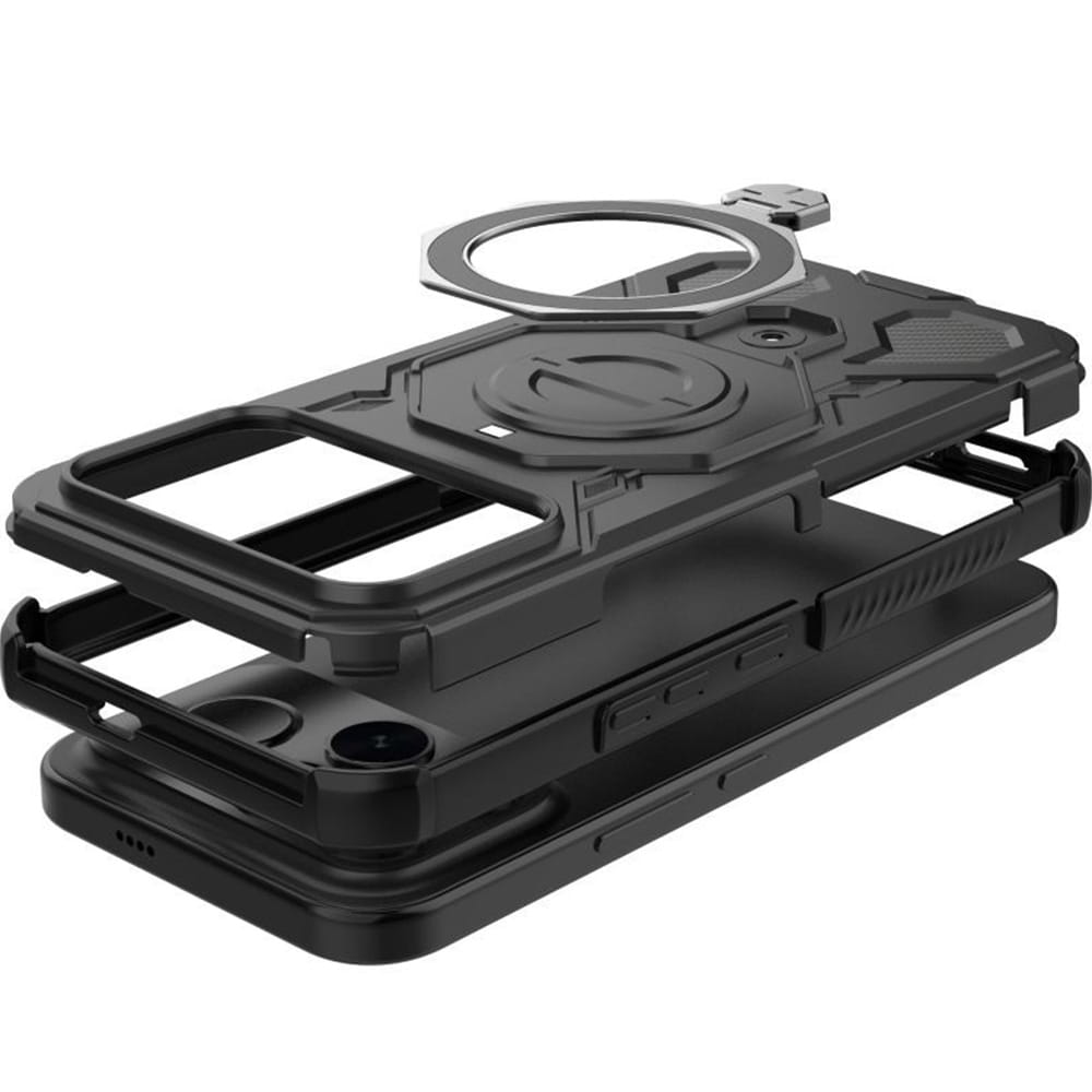Husă Tech-Protect TacticStand pentru Xiaomi POCO F8 Ultra, Negru Mat, Plastic