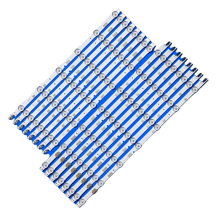 LED ленти, 1025 мм, 16 броя, 6+7 LED-а на лента, 3V, комплект