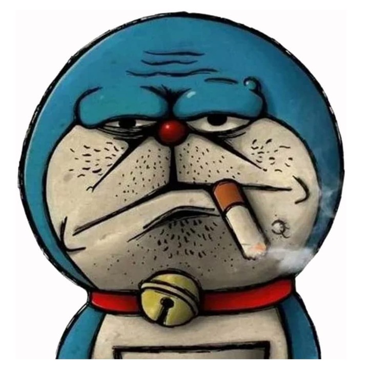 Set de creație cu diamante, motan ce fumează, 30x40cm, rasină, multicolor