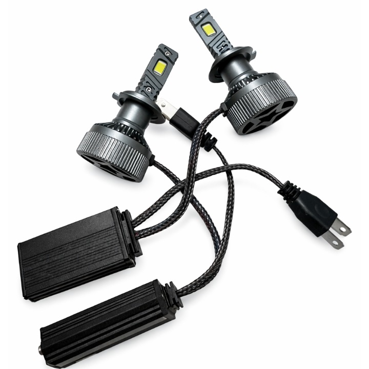 Set 2 Becuri LED Auto V88R H7 putere 380W de 23000LM CANBUS 6000K