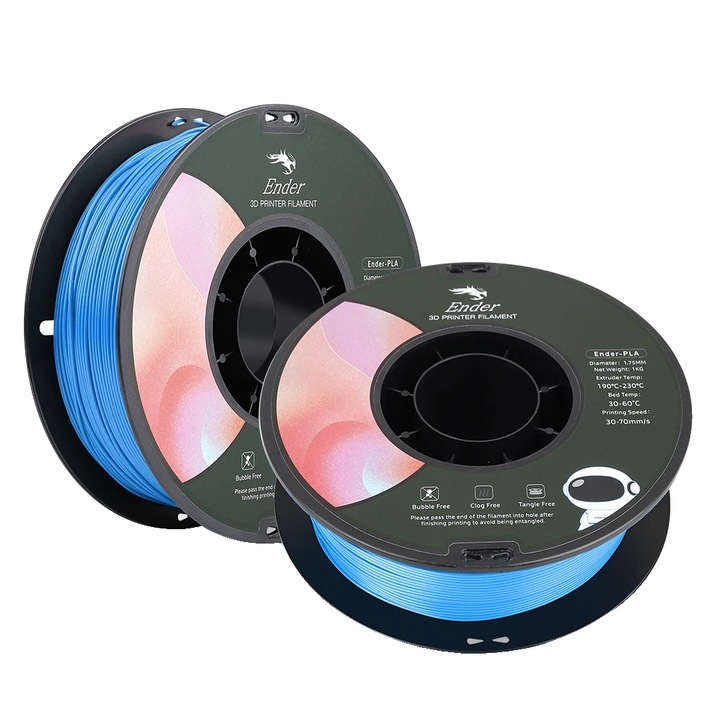 Filament 3D, 1.75 mm, 2 kg, kék