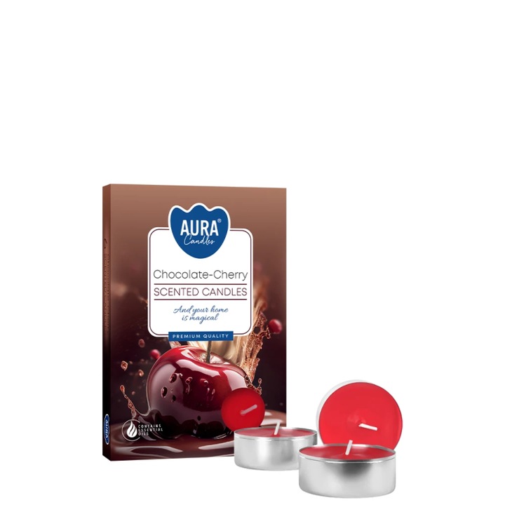 Комплект от 6 ароматизирани свещи Aura Candles