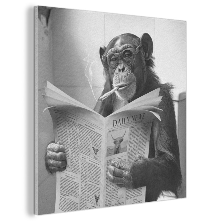 Tablou Acustic, Abstract, Decorative, Living, Bucatarie, Modern Art, Decorarea peretilor, Panou fonoabsorbant Gri deschis 90x90 cm