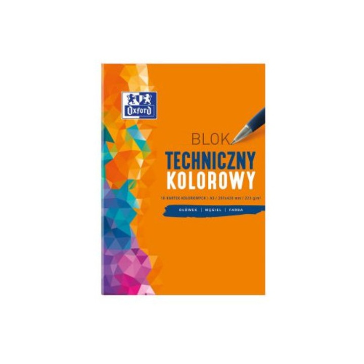 Bloc tehnic A3, INNY, 225g, 10 000 culori, multicolor