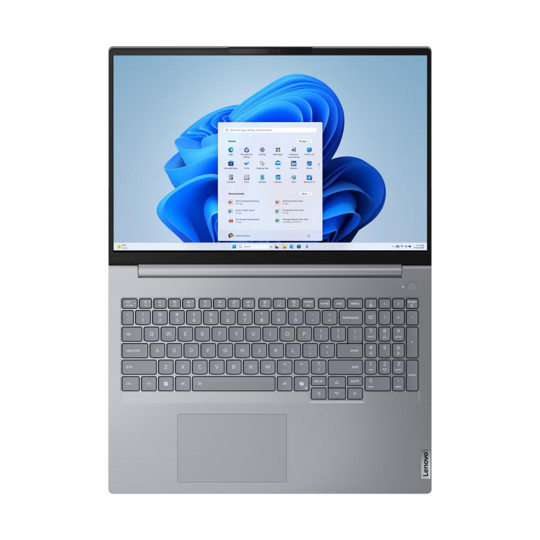 Laptop Lenovo ThinkBook 16 G8, Intel Core i3, 8GB RAM, 512GB SSD, Arctic Grey, 16"