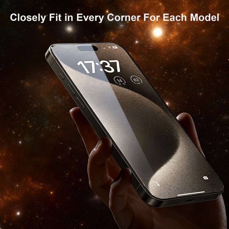 XWK® Folie protectie telefon 9h, sticla securizata, transparenta, antisoc, pentru iPhone 15