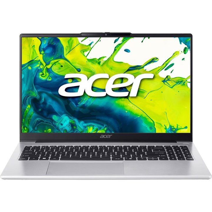Laptop ACER Aspire Lite 15 AL15-45P-R07Z, AMD Ryzen 7 5825U pana la 4.5GHz, 15.6" Full HD, 16GB, SSD 512GB, AMD Radeon Graphics, Free Dos, Gri