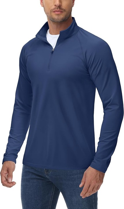 Bluza Tacvasen Fermoar 1/4, Fleece, Bleumarin