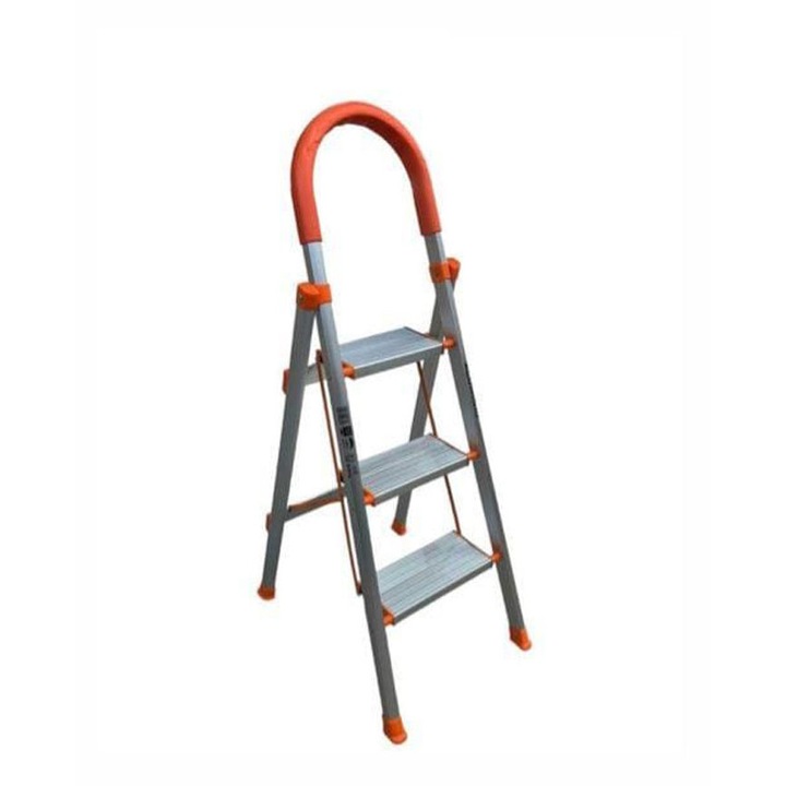 Сгъваема алуминиева стълба, 2+1 стъпала