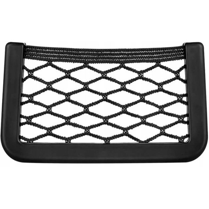 Organizator auto pentru obiecte mici, 8x15cm, negru, set cu banda adeziva