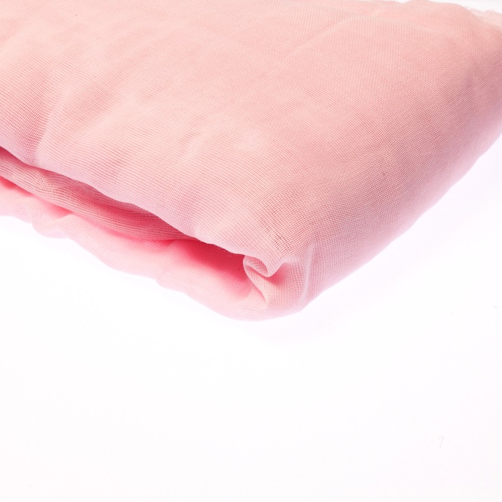 Tul apretat pentru mărturii, roz, 10 m