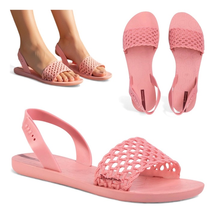 Sandale Dama, Ipanema Breezy, Cauciuc, Usoare, Elastice, Comozi, Pentru Piscina, Roz
