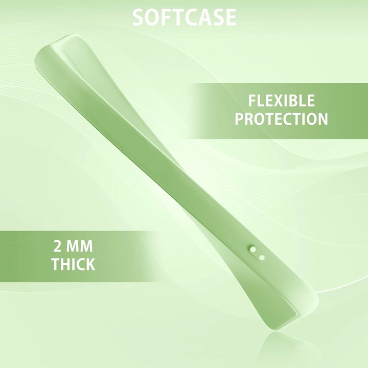 Калъф от силикон съвместим със Samsung A22 4G / Galaxy M22, прецизни изрези, стилен противоплъзгащ дизайн, висококачествени материали, светлозелен