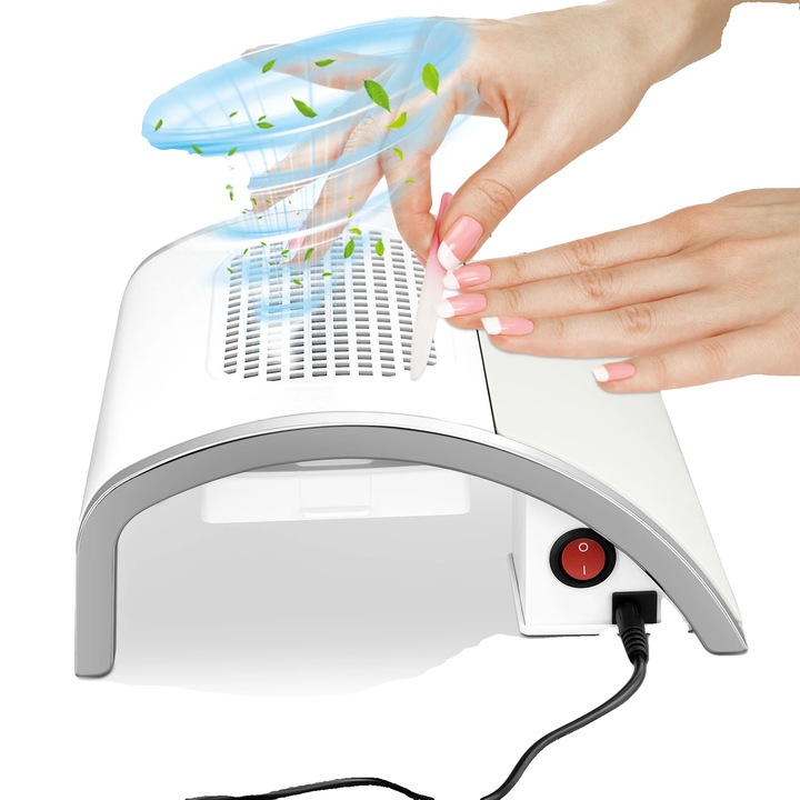 Апарат за маникюр-педикюр, прахосмукачка за нокти, ефективно събиране на прах, удобен дизайн, компактни размери, A