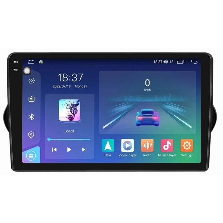 Navigatie Fiat Tipo dupa 2015 2K QLED 4GB 64GB 8 Core