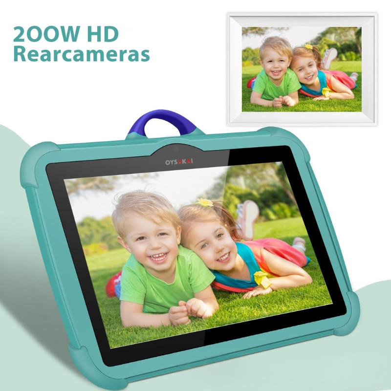 Tabletă educativă C81, 7 inch IPS, Android, procesor Octa-Core, 16GB, anti-cadere, set cu 3 jucării cadou