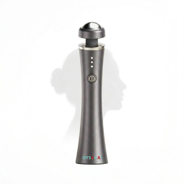 Aparat profesional pentru ingrijirea ochilor BI83, EMS Microcurent + RF, Anti-cearcane cu Vibratii si 3 trepte de temperatura, USB-C, Mini, waterproof