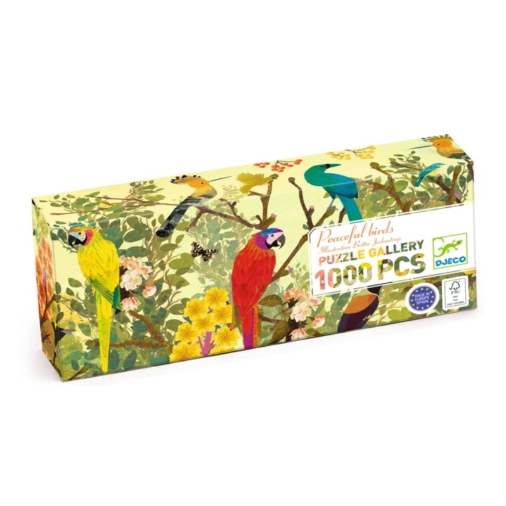 Puzzle galerie Paradis tropical, Djeco, 1000 piese, +9 ani