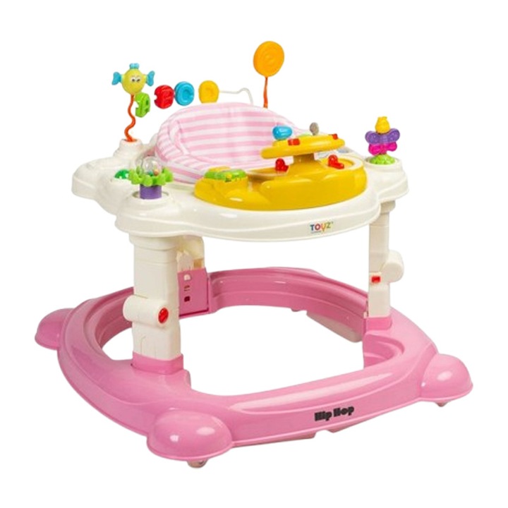 Premergator 3 in 1, leagan, premergator si saritor, pentru copii Toyz Hip Hop 395739, Roz