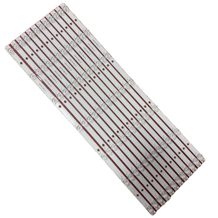 Benzile LED, 12 PCS/set, 647mm, aluminiu, iluminare eficienta