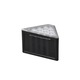 Set 2 lampi solare pentru trepte, 9 LED alb cald, incarcare solara, 9x5x5 cm, negru