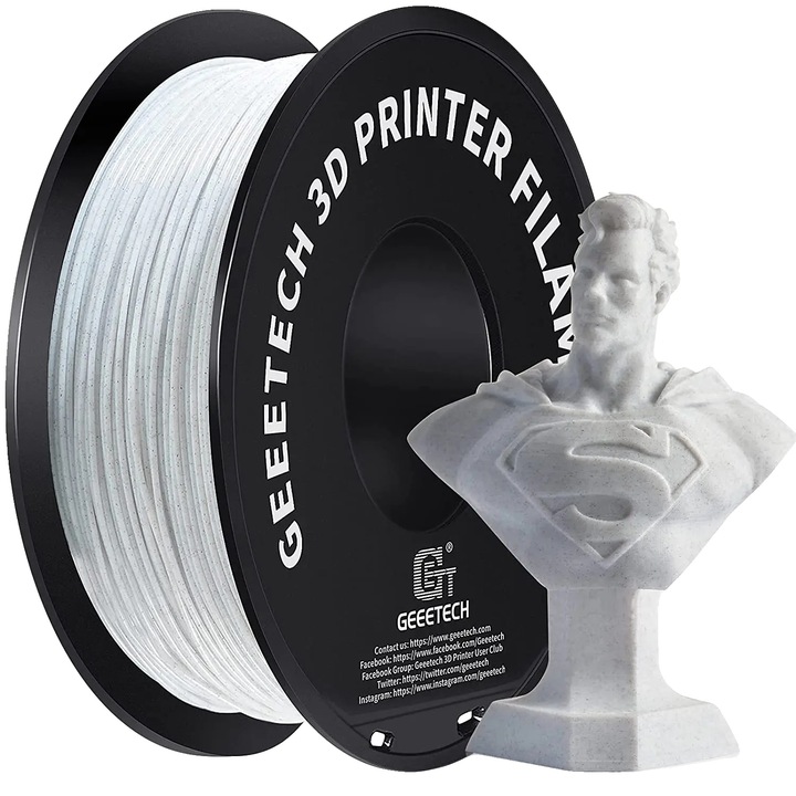 Filament 3D, PLA biodegradabil, rezistenta mare, marmura, 1.75mm, 1kg