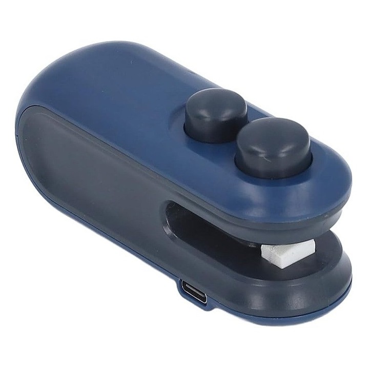 Sigilator pungi portabil, REDZ Accessories, reincarcabil USB, utilizare cu o mana, alb