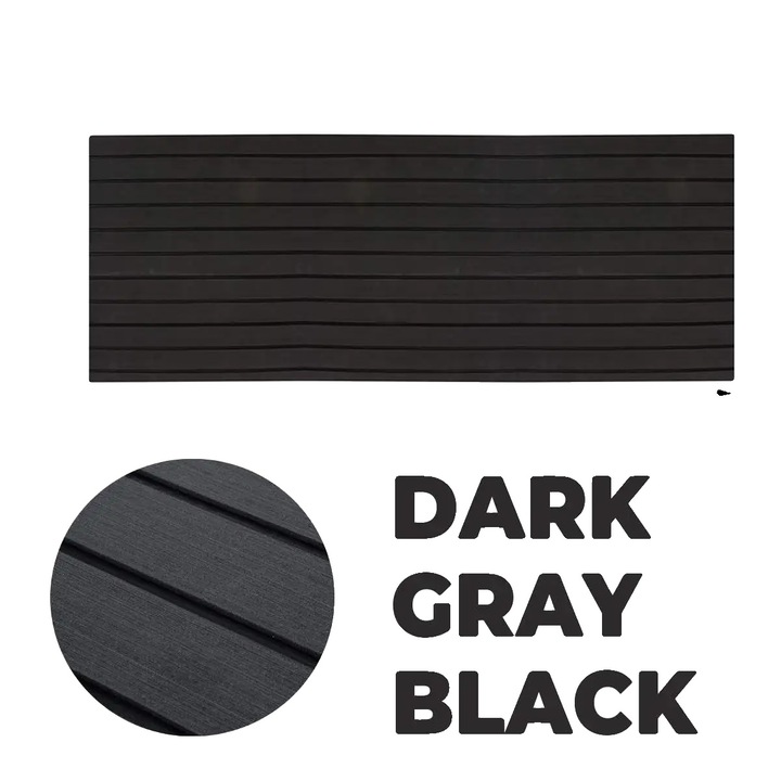 Tengeri szőnyegek, csúszásmentes felület, egyszerű beszerelés, sötétszürke, 2400x600mm