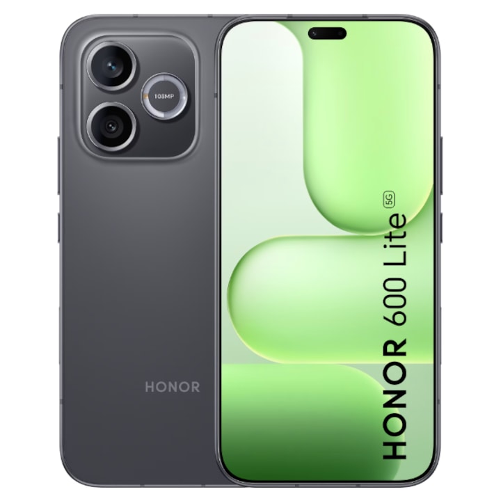 Telefon mobil Honor 600 Lite, 8GB RAM, 256GB, 5G, Velvet Black